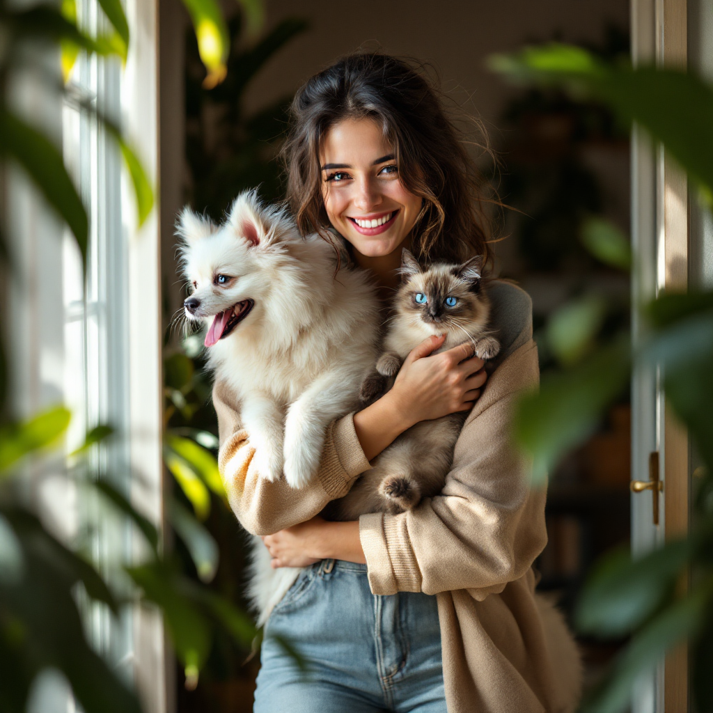 O calor do aconchego na família multiespécie.